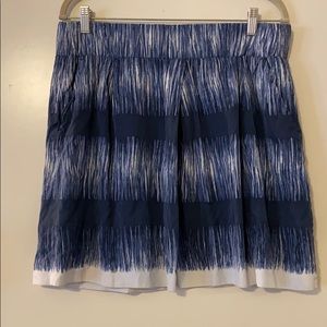 Navy and white skirt